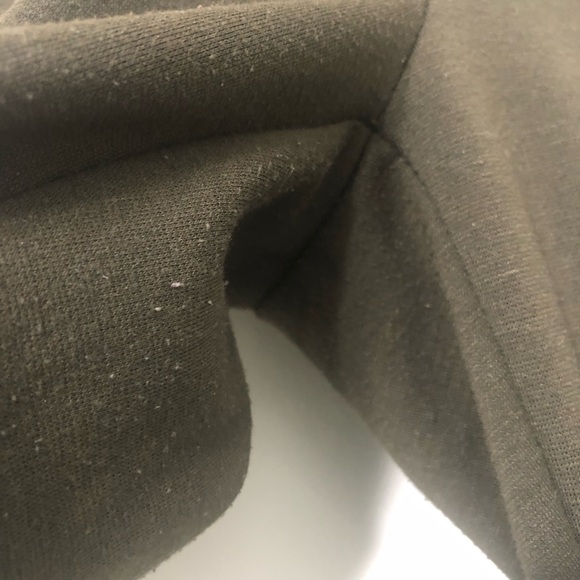 Dark green leggings with faux gold zipper, Size: small - Picture 4 of 7